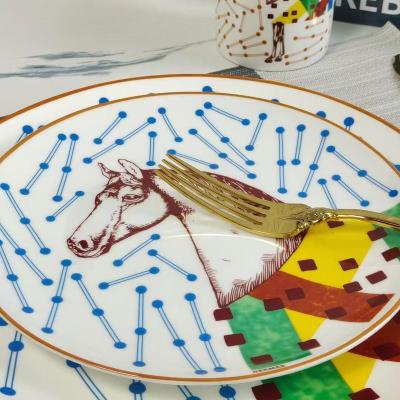wholesale quality hermes hippomobile set of 2 plates n2